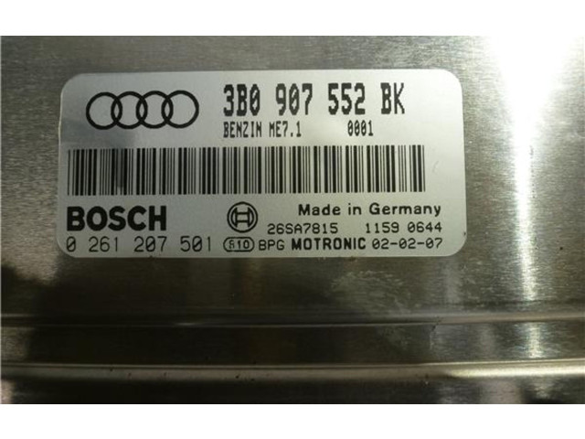 Řídící jednotka 3B0907552BK, 261207501   Audi A6 S6 C5 4B 2002