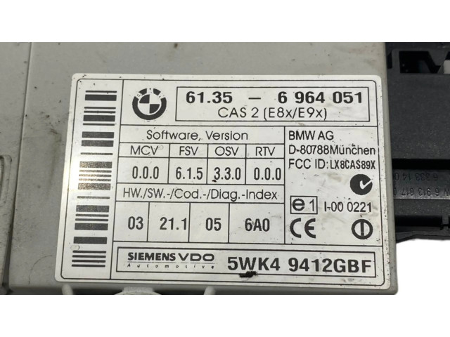 Řídící jednotka 6964051, 61356964051   BMW 3 E90 E91 2006