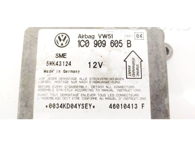 Блок подушек безопасности 1C0909605B, 5WK43124   Volkswagen PASSAT B5.5
