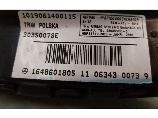 Zpětné zrcátko  Mercedes-Benz ML W164 2005  1648601805, 1648601805  