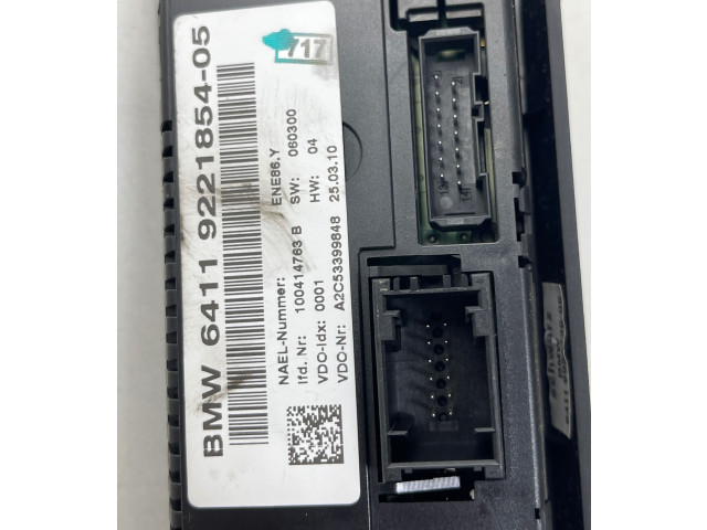 Блок управления климат-контролем 9221854, 100414763B   BMW 3 E92 E93