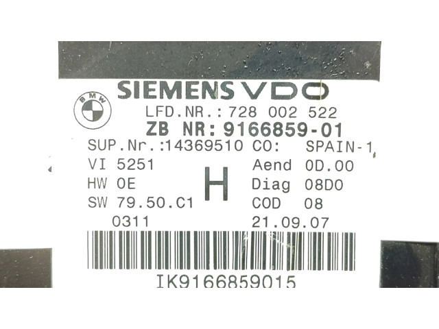 Přístrojová deska  BMW 3 E92 E93 2007 9166859-01  
