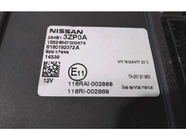 Pojistková skříňka Řídící jednotka BSM 284B13ZP0A, S180192372A   Nissan Pulsar 2015