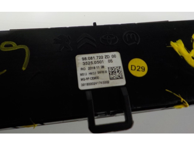 Блок управления климат-контролем 98081722ZD, 98081722ZD   Citroen Jumpy