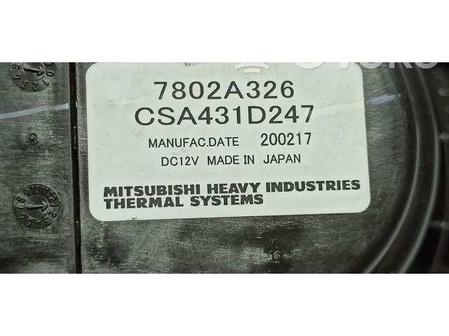 Вентилятор печки    7802A326, CSA431D247   Mitsubishi ASX