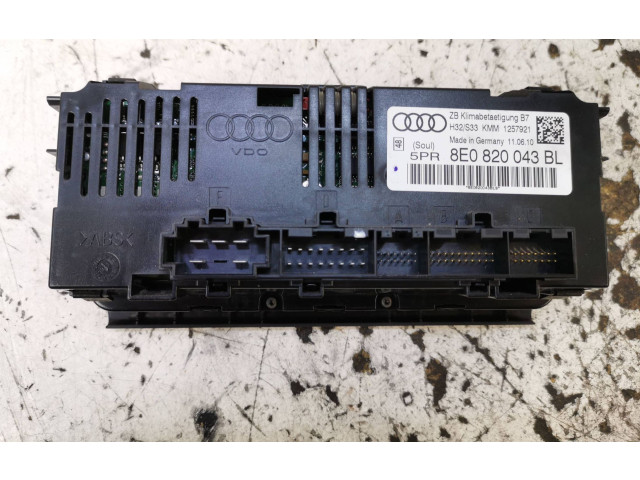 Блок управления климат-контролем 8E0820043BL, 1257921   Seat Exeo (3R)