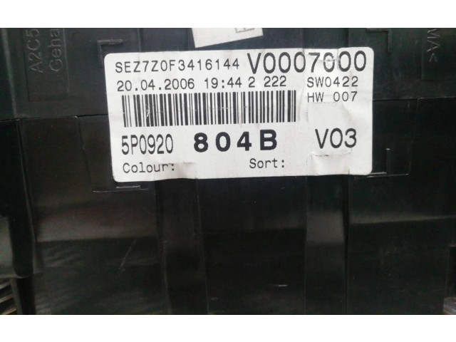 Přístrojová deska  Seat Toledo III (5P)  5P0920804B  