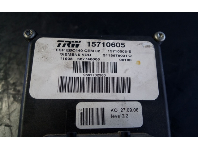 Jednotka ABS 9661702380, 23561196   Peugeot 407 2006