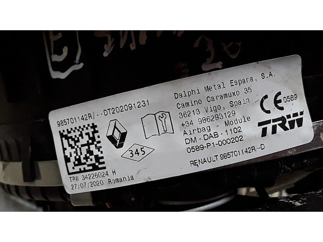 Подушка безопасности водителя 985701142r   Renault Sandero II