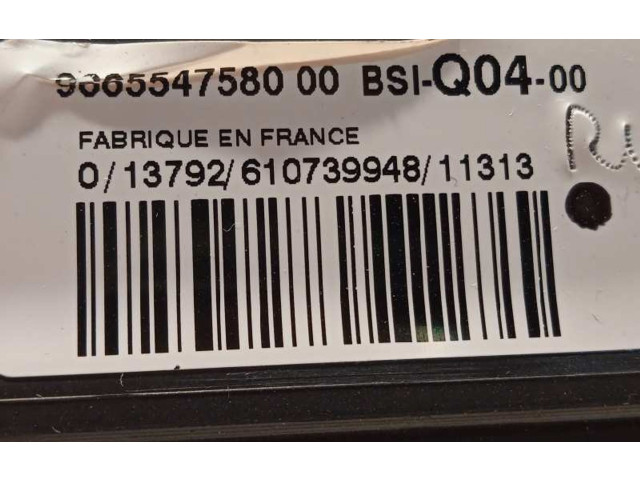 Pojistková skříňka Řídící jednotka BSM 9665547580, 1609295080   Peugeot 508 2012