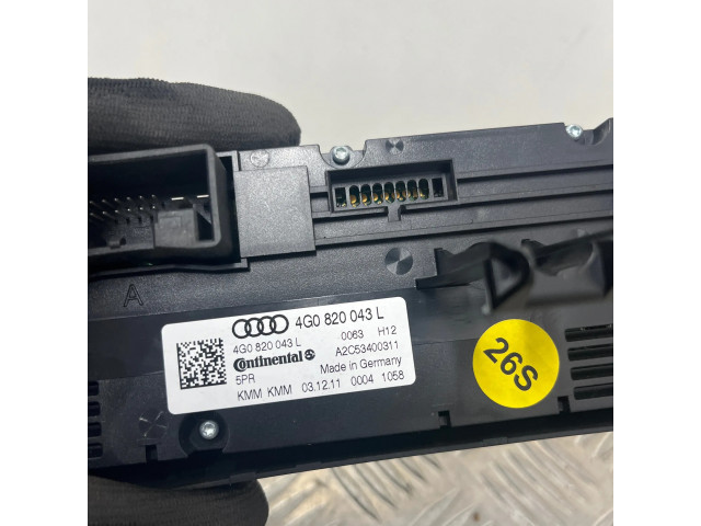 Блок управления климат-контролем 4G0820043L   Audi A6 S6 C7 4G