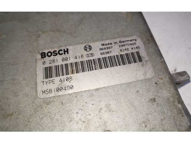 Řídící jednotka 0281001418, MSB100490   Rover 414 - 416 - 420 1998