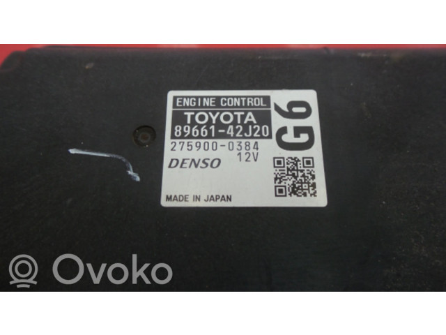 Řídící jednotka 89661-42J20   Toyota RAV 4 (XA30) 2010