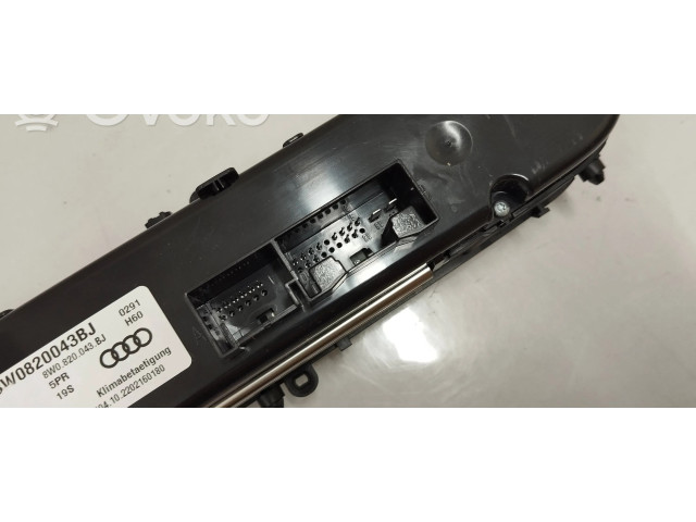 Блок управления климат-контролем 8w0820043bj   Audi A4 S4 B9 8W