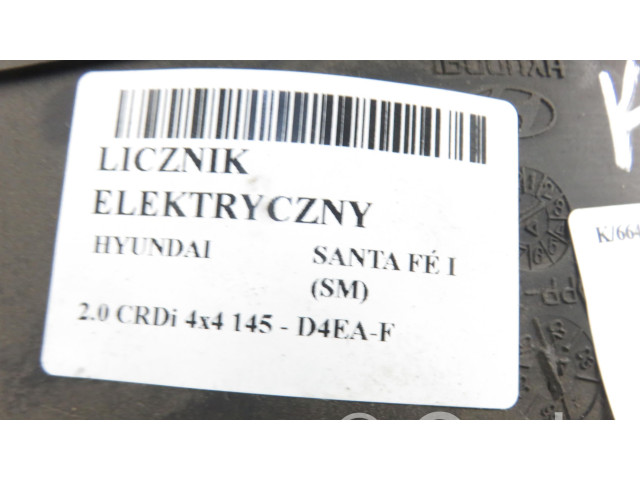 Přístrojová deska  Hyundai Santa Fe 2004 9400326700  