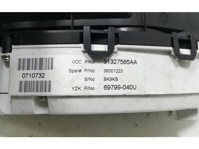 Přístrojová deska  Volvo S60 2011 31327585AA  