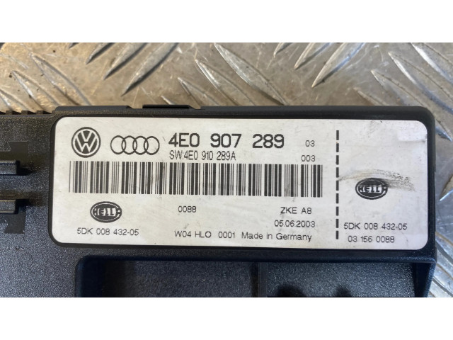 Блок комфорта 4E0907289, 4E0910289A   Audi A8 S8 D3 4E   