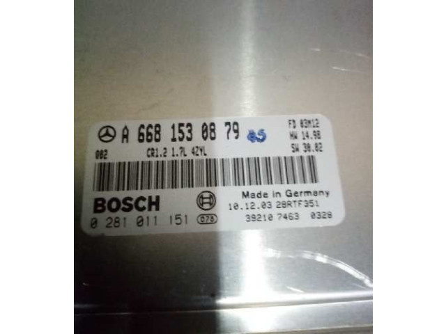Řídící jednotka A6681530879   Mercedes-Benz A W168 1997