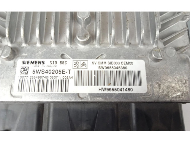 Řídící jednotka 9658345380   Peugeot 407 2005