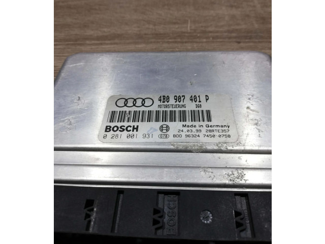 Řídící jednotka 4b0907401p, 0281001931   Audi A6 S6 C5 4B 1997