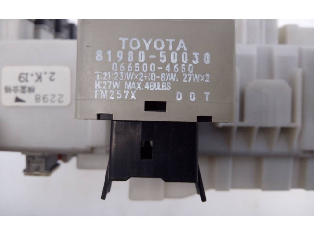 Pojistková skříňka Řídící jednotka BSM 8198050030, 0665004650   Toyota RAV 4 (XA10) 2003