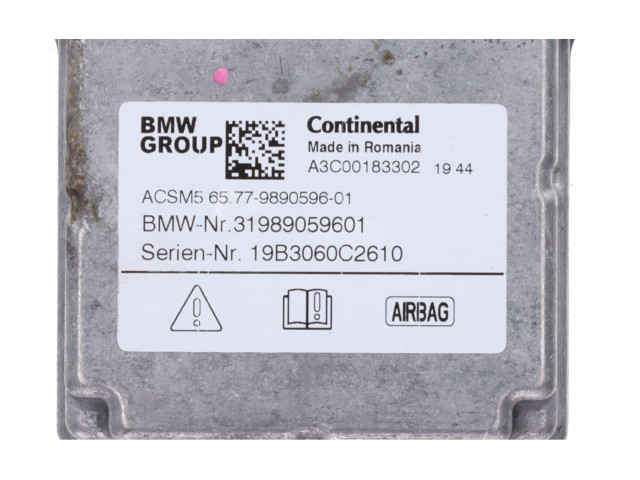 Блок подушек безопасности 9890596   BMW 5 G30 G31