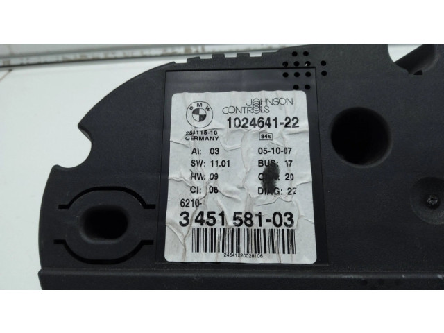 Панель приборов 102464122, 3451581   BMW X3 E83       