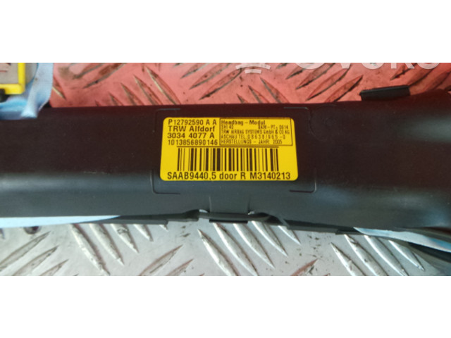 Боковая подушка безопасности 12792590, 30344077A   Saab 9-3 Ver2