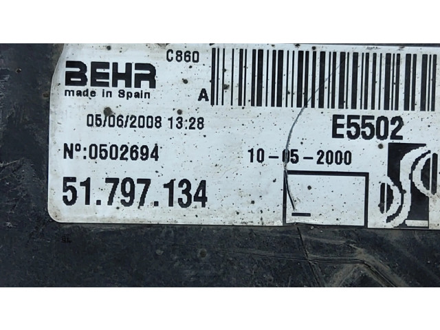 Вентилятор радиатора     51797134, 55702179    Fiat Punto (188) 1.2