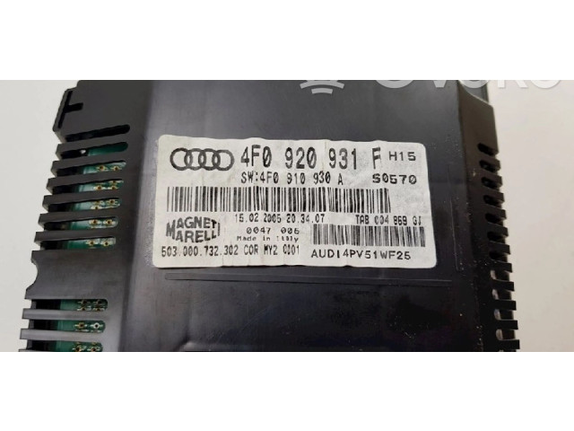 Панель приборов 4F0920931F, 4F0920931F   Audi A6 S6 C6 4F       
