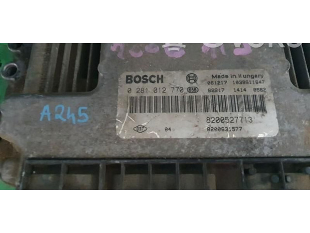 Řídící jednotka 0281012770, 8200527713.   Renault Laguna II 2003