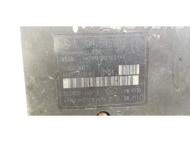 Jednotka ABS A2095450232, 00009287D2   Mercedes-Benz C W203 2001