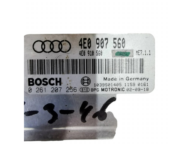 Блок управления двигателя 4E0907560, 4E0910560   Audi A8 S8 D3 4E