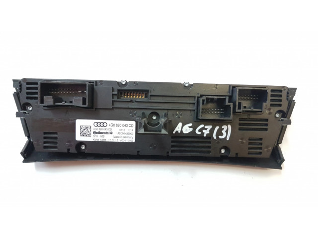 Блок управления климат-контролем 4G0820043CD, A2C91426900   Audi A6 S6 C7 4G