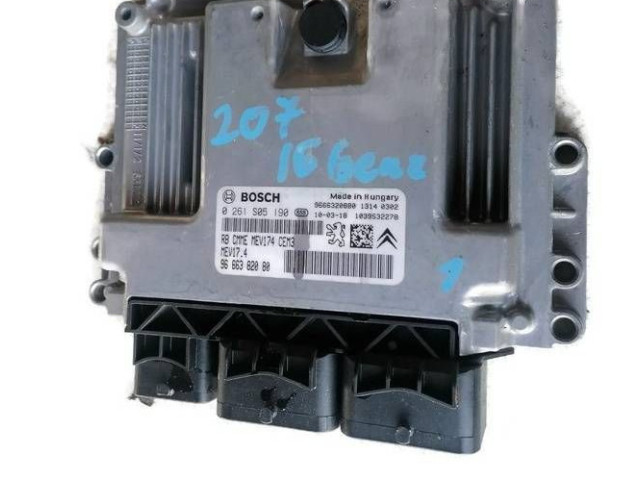 Блок управления двигателя 9666320880, 9666382080   Peugeot 207 CC