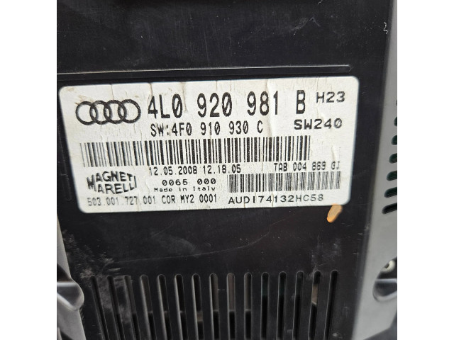 Панель приборов 4L0920981B, 4F0910930C   Audi Q7 4L       