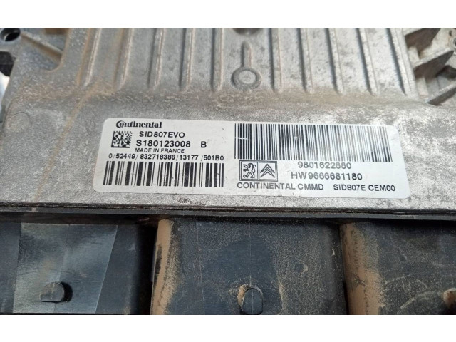 Řídící jednotka 9801622880, S180123008   Peugeot 2008 I 2013