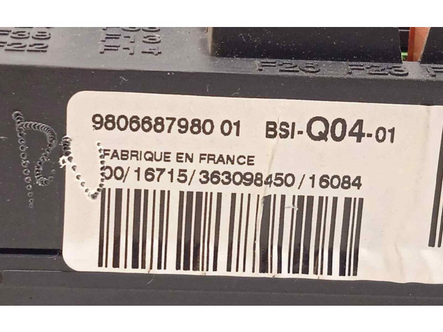 Pojistková skříňka Řídící jednotka BSM 9806687980, A2C38848700   Peugeot 508 2016