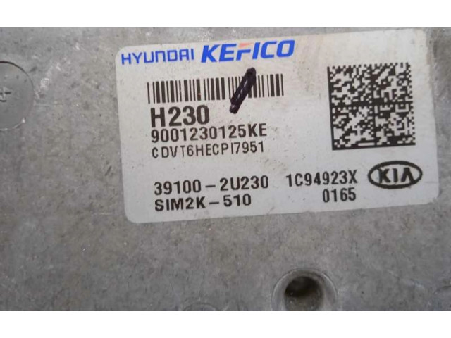 Блок управления двигателя 391012U230, 9001230125KE   KIA Xceed