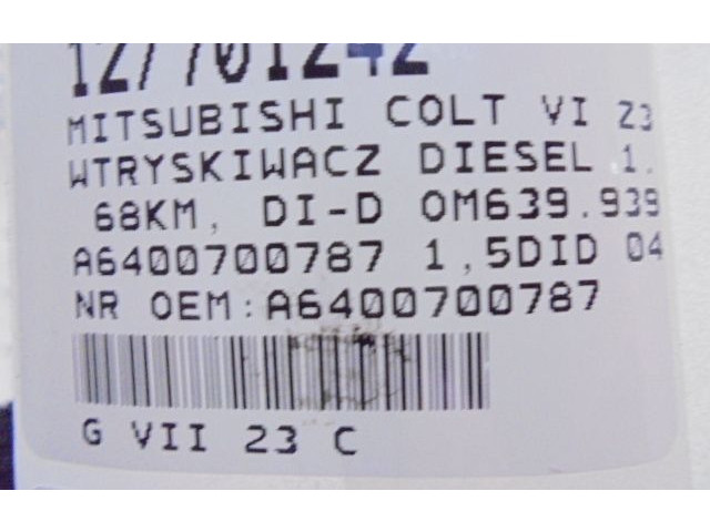 Форсунка A6400700787, A6400700787    Mitsubishi Colt   