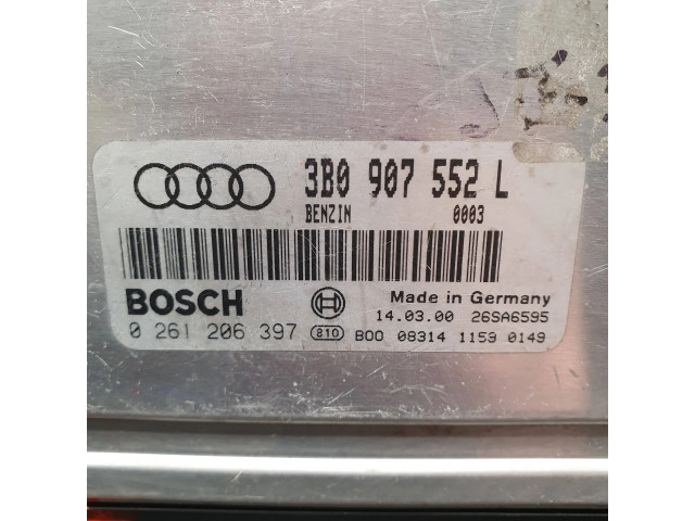 Блок управления двигателя 3B0907552L, 0261206397   Audi A6 S6 C5 4B