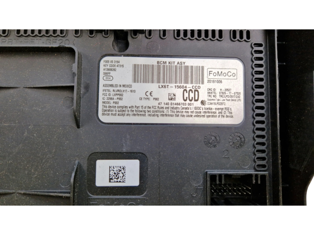 Pojistková skříňka Řídící jednotka BSM LX6T15604, LX6T15604CCD   Ford Escape IV 2021