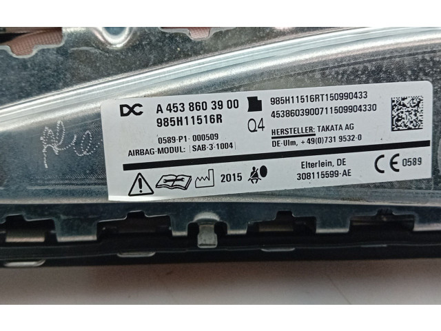 Подушка безопасности в сиденье A4538603900, 985H11516R   Smart ForFour II W453