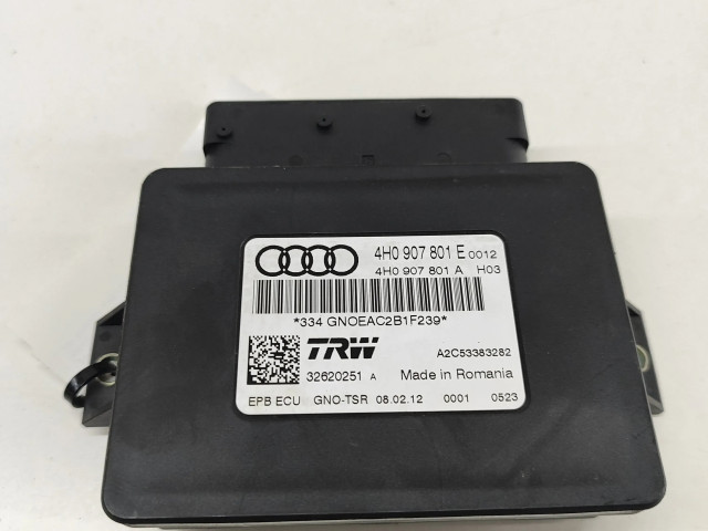 Блок управления заднего тормоза (EMF) 4H0907801E, 4H0907801A   Audi A6 C7