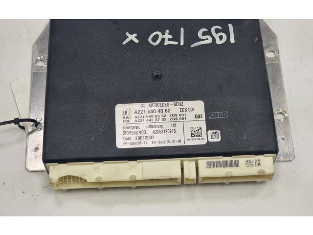 Модуль блока управления кондиционером A2215404062 AIRMATIC   Mercedes-Benz S W221