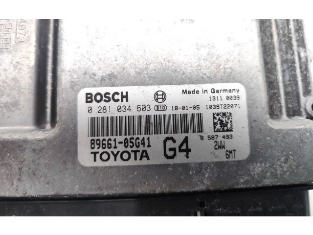 Řídící jednotka 89661-05G41, 0281034603   Toyota Avensis T270 2018