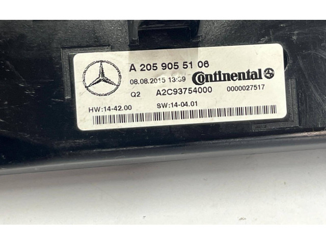 Блок управления климат-контролем A2059055106, A2059055106   Mercedes-Benz C W205