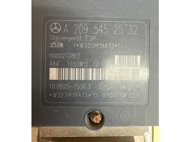 Jednotka ABS A2095452532, 00002128E2   Mercedes-Benz C W204 2012