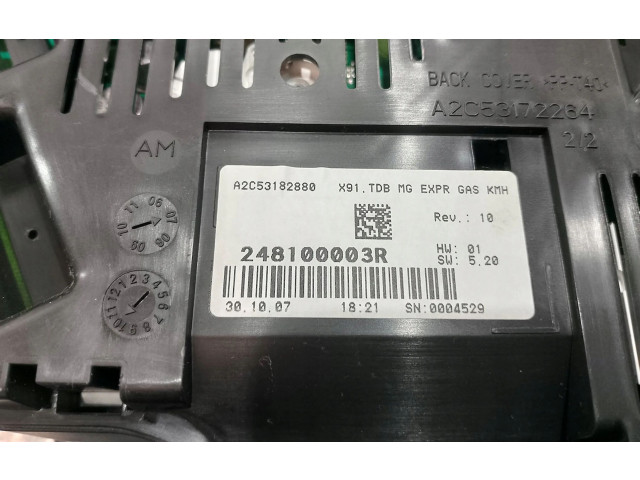 Панель приборов 248100003R   Renault Laguna III       
