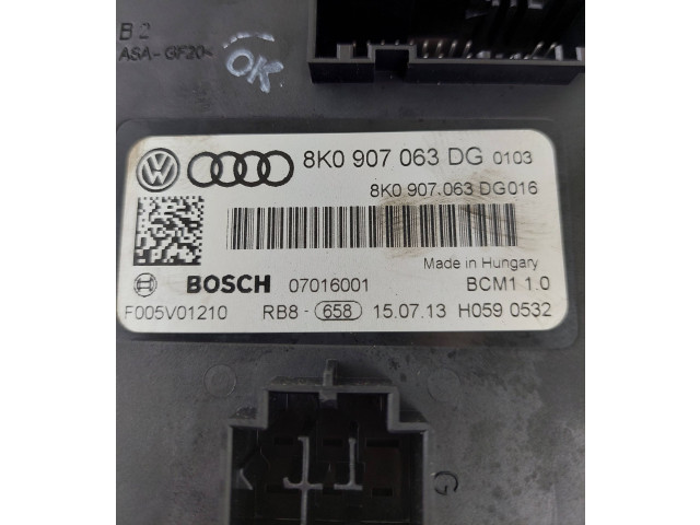 Блок комфорта 8K0907063DG, 07016001   Audi A4 S4 B8 8K   